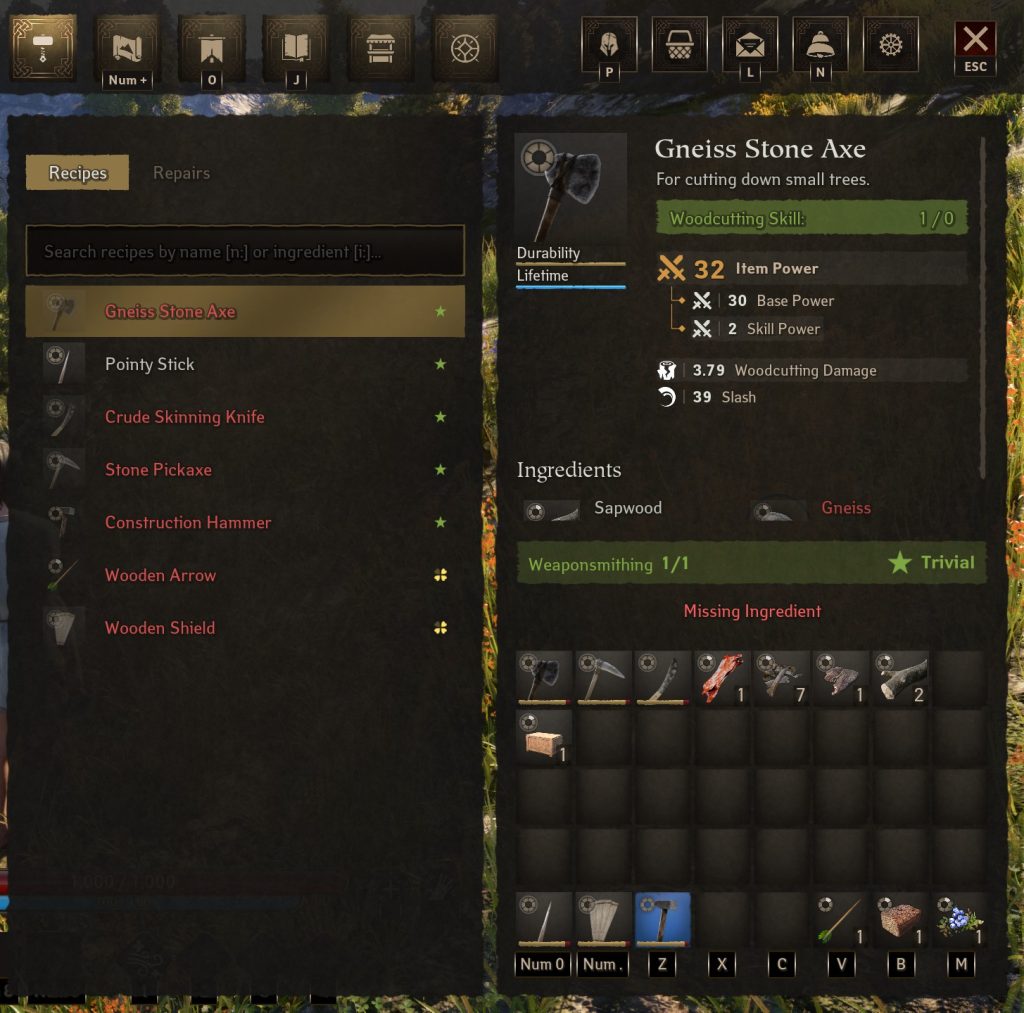 paxdei inventory crafting