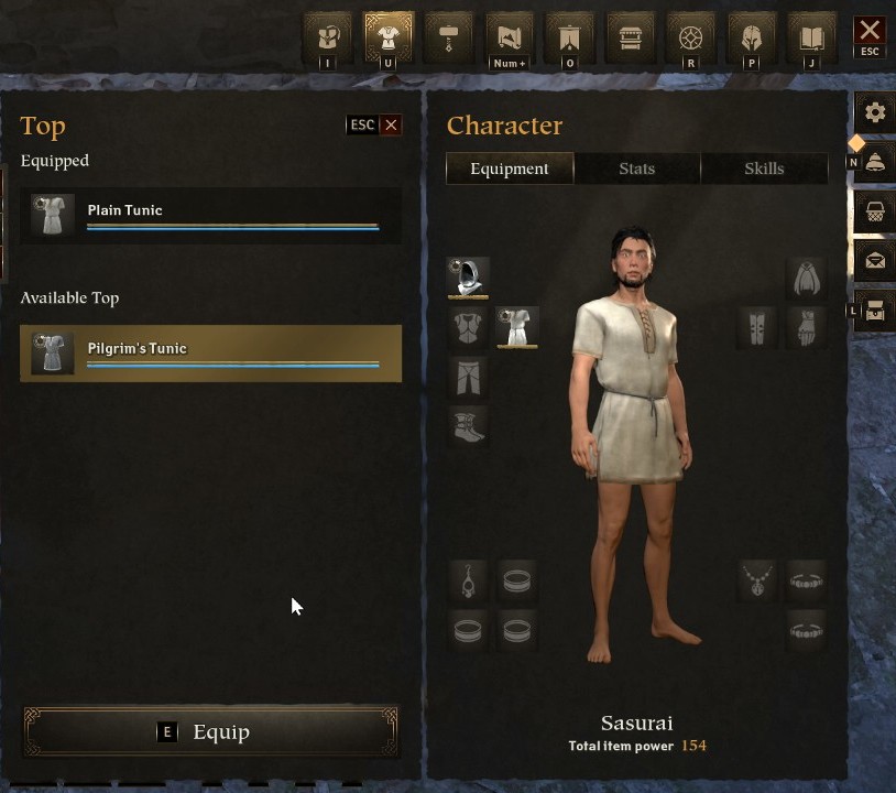 paxdei how to equip